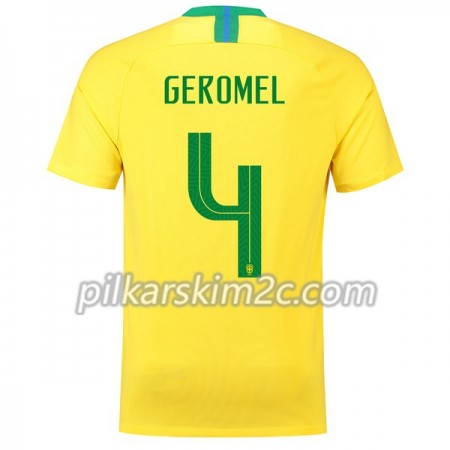 Koszulka Brazylia Geromel 4 Główna Mistrzostwa Świata 2018 - Koszulki Piłkarskie